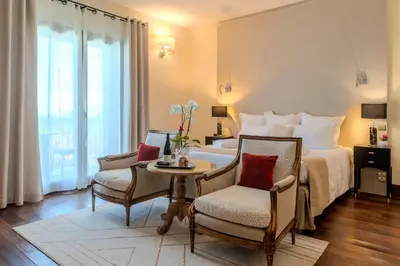 Coin salon dans l'établissement Hôtel Demeure Loredana
