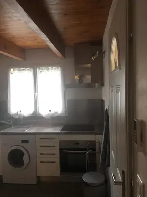 Cuisine ou kitchenette dans l'établissement Villa Mer Et Montagne