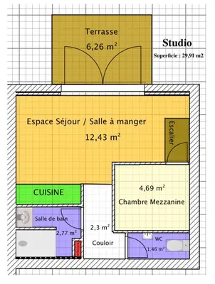 Plan de l'établissement A Funtana secca