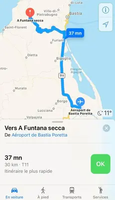 Plan de l'établissement A Funtana secca