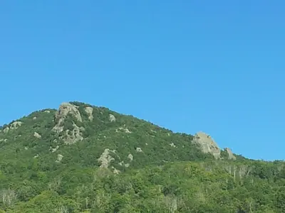 Vue générale sur la montagne ou vue sur la montagne depuis l'appartement