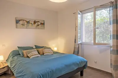 Un ou plusieurs lits dans un hébergement de l'établissement Casa U Castagnettu