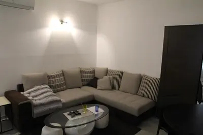 Coin salon dans l'établissement Appartement Sampiero
