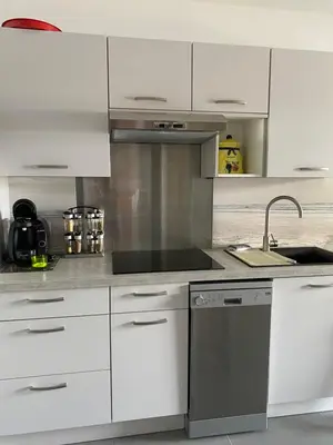 Cuisine ou kitchenette dans l'établissement Studio Marymer