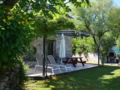Jardin de l'établissement Holiday Home Moriani-Plage with Pool