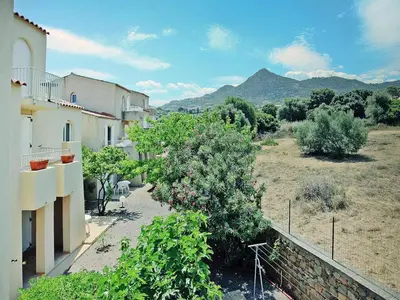 Vue générale sur la montagne ou vue sur la montagne depuis l'appartement