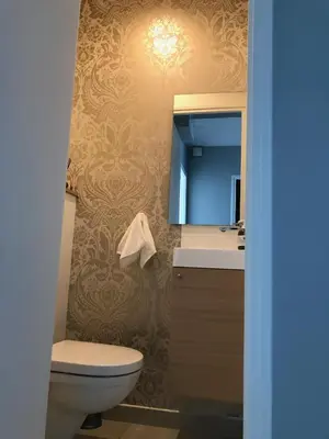 Salle de bains dans l'établissement Appartement plein centre Saint Florent face au port