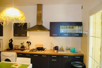 Cuisine ou kitchenette dans l'établissement Villa I Bugni