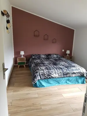 Un ou plusieurs lits dans un hébergement de l'établissement En plein maquis,entre mer&montagne