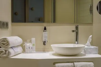 Salle de bains dans l'établissement Best Western Montecristo-Bastia