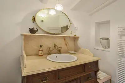 Salle de bains dans l'établissement Casa La Colombaia