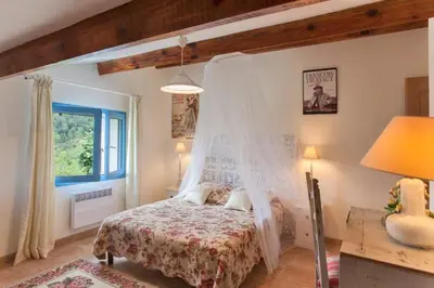 Un ou plusieurs lits dans un hébergement de l'établissement Casa La Colombaia