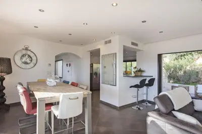 Coin salon dans l'établissement Villa Annonciade