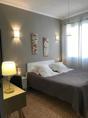 Un ou plusieurs lits dans un hébergement de l'établissement Hôtel Restaurant Les Chasseurs