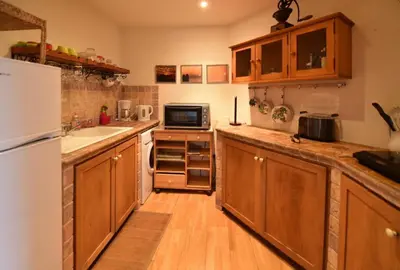 Cuisine ou kitchenette dans l'établissement Domaine Panciarella