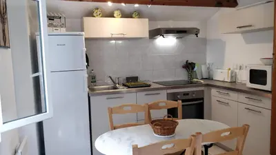 Cuisine ou kitchenette dans l'établissement Casetta