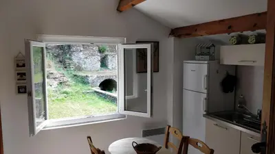 Cuisine ou kitchenette dans l'établissement Casetta