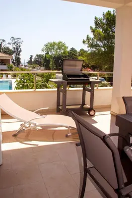 Balcon ou terrasse dans l'établissement Apartment A Suara Linda-2 by Interhome
