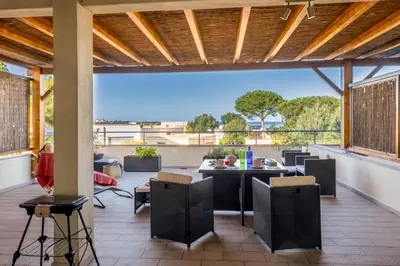 Coin salon dans l'établissement Casa Balanina