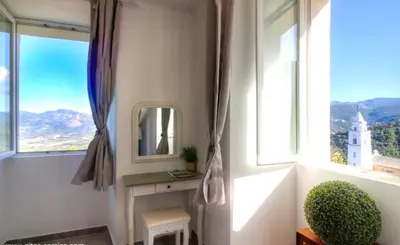 Vue générale sur la montagne ou vue sur la montagne depuis l'appartement