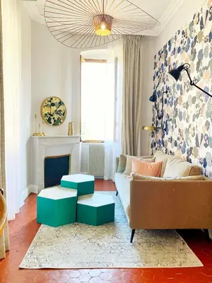 Coin salon dans l'établissement U Castellu di A Sulana