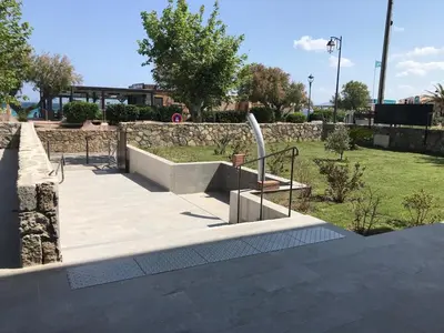 Jardin de l'établissement Hôtel L'Isula Marina