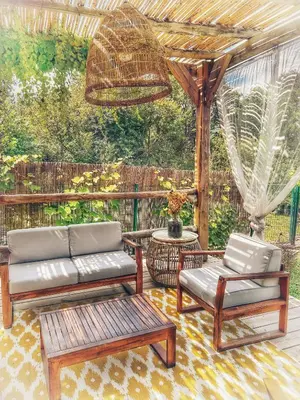 Coin salon dans l'établissement A Villa di Rutali
