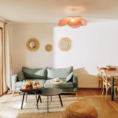 Coin salon dans l'établissement Oro Biancu