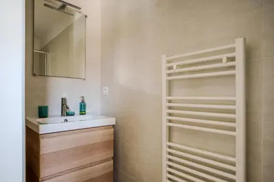 Salle de bains dans l'établissement Villa Camille