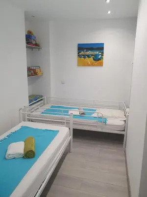Un ou plusieurs lits dans un hébergement de l'établissement Cap Corse uribellinu 1, paisible vue mer, montagne