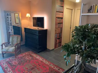 Télévision ou salle de divertissement dans l'établissement Erbalunga Magnifique t2 4pers