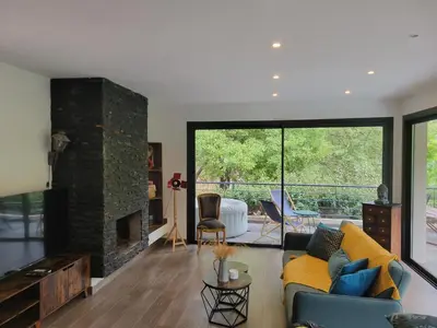 Coin salon dans l'établissement Casa San-Ghjuvà