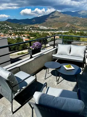 Vue générale sur la montagne ou vue sur la montagne depuis le B&B/chambre d'hôtes