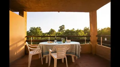 Balcon ou terrasse dans l'établissement Studio 2 people - 150 m from de sea - Ghisonaccia