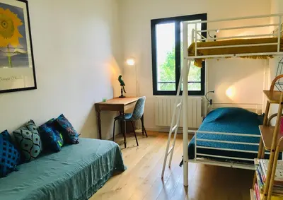 Un ou plusieurs lits dans un hébergement de l'établissement Villa Poggio
