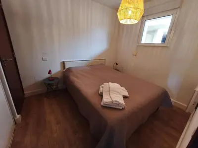Un ou plusieurs lits dans un hébergement de l'établissement Appartement T2 Bord de Mer - Maria Beach