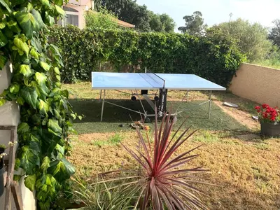 Jardin de l'établissement Jolie maison Borgo trois chambres trois salles de bain