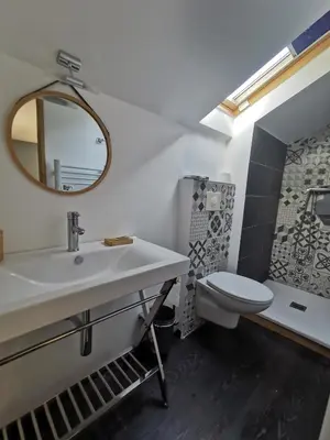 Salle de bains dans l'établissement Chambre d'hôtes casa di l'apa