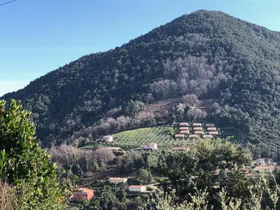 Vue générale sur la montagne ou vue sur la montagne depuis l'appartement