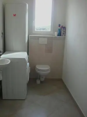 Salle de bains dans l'établissement Appartement F3(70m²) vue sur la mer