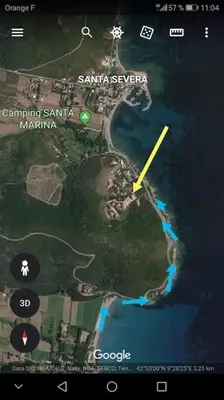 Plan de l'établissement Appartement F3(70m²) vue sur la mer