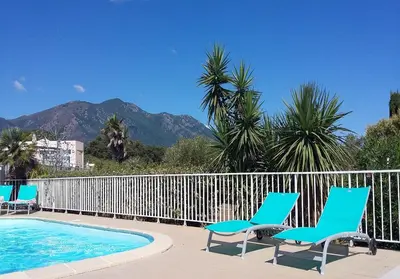 Vue générale sur la montagne ou vue sur la montagne depuis la maison de vacances
