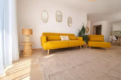 Coin salon dans l'établissement Domaine U Filanciu - Centru di Corsica