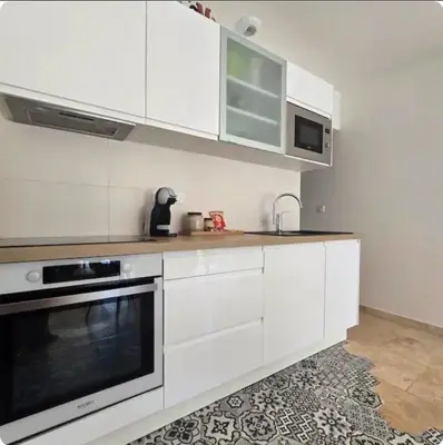 Cuisine ou kitchenette dans l'établissement Domaine U Filanciu - Centru di Corsica