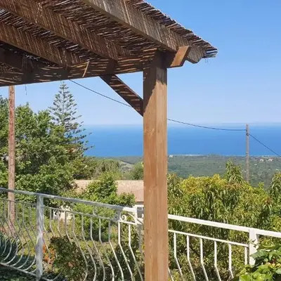 Appartement A Caserella entièrement rénové avec terrasse et vue panoramique sur mer