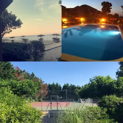 Piscine de l'établissement Joli T2 les pieds dans l’eau , piscine tennis.... ou située à proximité