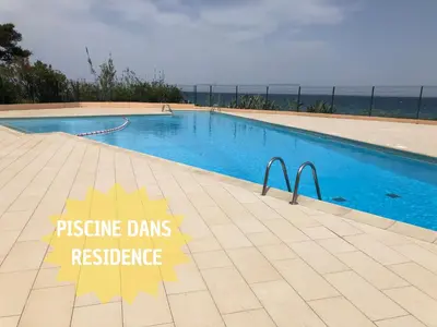 Piscine de l'établissement Studio bord de mer - Plage - Piscine - Wifi ou située à proximité