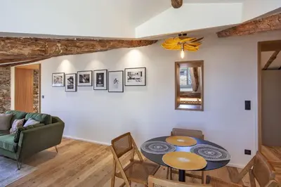 Coin salon dans l'établissement Appartement de standing avec rooftop de 35m2