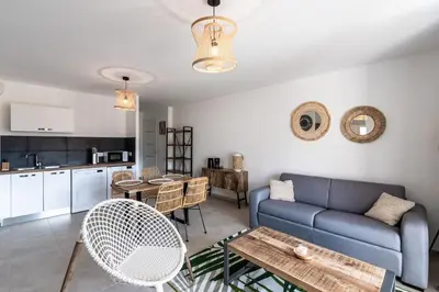 Cuisine ou kitchenette dans l'établissement Pietra