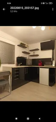 Cuisine ou kitchenette dans l'établissement U San Francescu Maisonette Modulaire Type studio